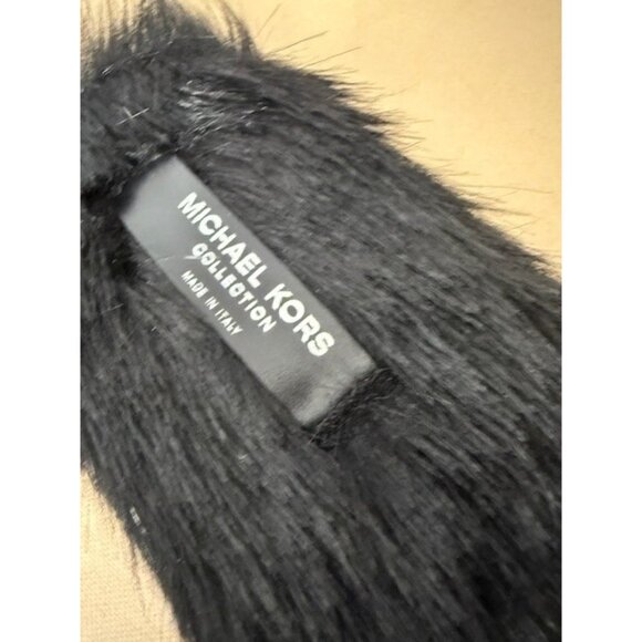 Michael Kors Slippers Slides Delphine Runway Faux Mink Fur Dust Bag Box Slip on - Picture 5 of 10